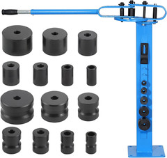 Manual Pipe Bender, Pipe Tube Bender with 14 Bending Dies, 200&deg; Heavy-Duty Tube