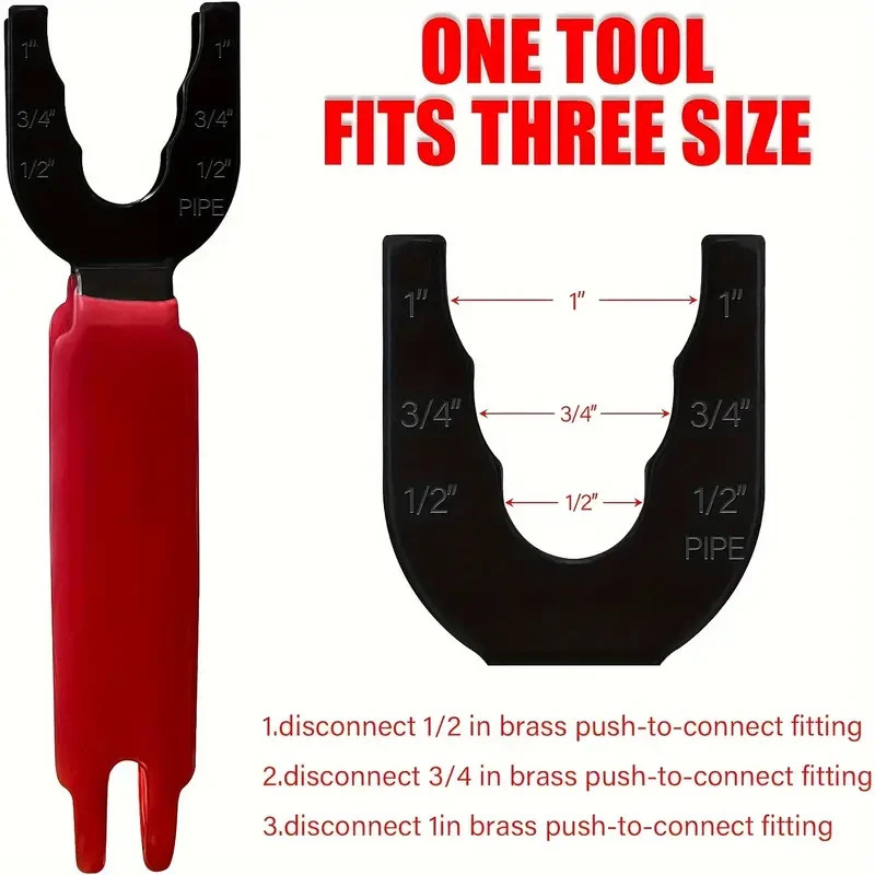 Sharkbite removal tool for 1 inch, 3/4&Prime; and 1/2&Prime;