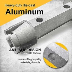 Drain Removal Wrench Dual End Heavy Duty Aluminum For Bath Shower Sink Tub