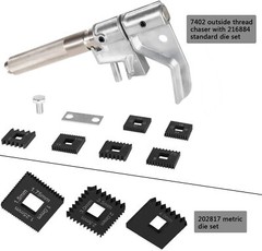 Universal Outside Thread Chaser Repair Tool 7402 & 202817 Metric Die Set Black