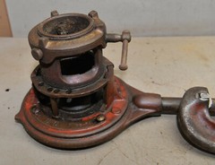 Ridgid Model 65R 1&Prime; &ndash; 2&Prime; capacity pipe threader die head & No 2 cutter tools R2