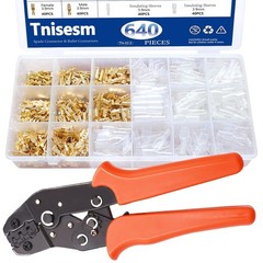 641Pcs Terminal Crimping Tool Kit, Ratcheting Wire Crimper AWG 22-16(0.5-1.5mm&sup2;)