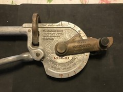 Ridgid Ratcheting Tubing Bender No. 358 Size 5/8&Prime; OD 3&Prime; Radius Copper, Steel, Al