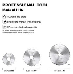 Richcat PVC Pipe Inside Cutter,Inside 1/4&Prime; Hex Shank (5 Saw Blades), Silver