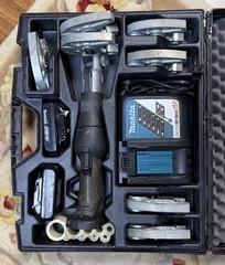 Klauke RLS Zoomlock Press Tool W 7 Jaws Kit 1/4&Prime; -1 1/8&Prime; Refrigerant MAP2LCER