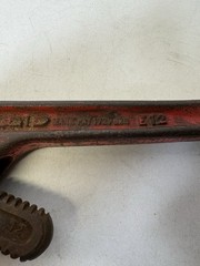 RIGID Model E-12 Heavy Duty End Pipe Wrench, 12&Prime;, 2&Prime; Capacity, Steel