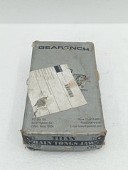 TITAN CHAIN TONGS JAWS SIZE 15 PART NO C151 REPLACEMENT JAW PAIR GEARENCH USA