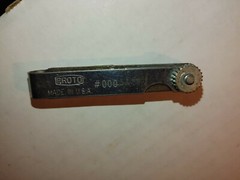 Vintage Proto 3 Inch 16 Blade Durable Steel Gauge Set