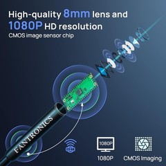 Pipe Inspection Camera Endoscope Video Sewer Drain Cleaner Waterproof Snake USB