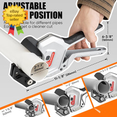 PVC Pipe Cutter Ratchet Tool 2 1/2 Inch Adjustable Heavy Duty PEX PPR PPR Pipe