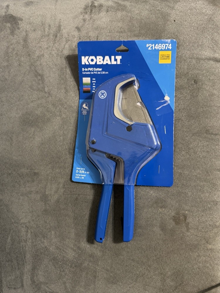 Kobalt 2-3/8&rdquo; PVC Pipe Cutter 2146974 Quick Change Blade New Sealed