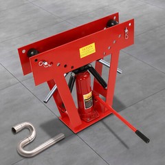 Hydraulic Pipe Tube Bender Tool Manual Heavy-Duty Pipe Bending Machine 16T Red