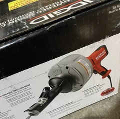 Ridgid K-45AF AutoFeed Drain Cleaner Machine, 5/16 x 25&prime; Cable w/ Drum 35473