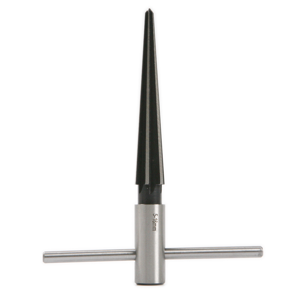 Taper Hand Held Reamer Tool Set T Handle 5-16mm Tapered Hole Pipe Chaser Reaming