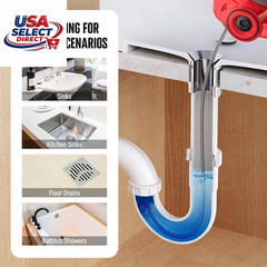 20V Cordless Electric Drain Auger 25Ft Auto-Feed Drain Snake with Battery
