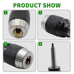1/8&Prime;-5/8&Prime; Heavy Duty MT2 Shank Lathe Keyless Drill Chuck Special Titanium Jaws