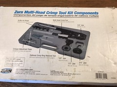 ZURN QCRTMH MULTI-HEAD CRIMP TOOL KIT COMPONENTS, FACTORY CASE