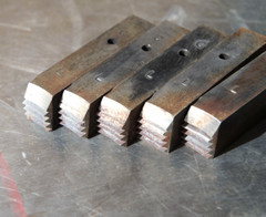 Set of 5: NYE 3-inch (3&Prime;) LEFT-HAND &ldquo;L&rdquo; Pipe Threading Die Cutting Inserts
