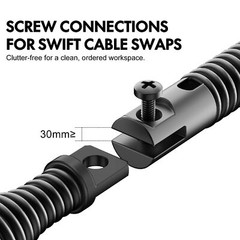 POPULO 8-Piece Drain Snake Drill Attachment for 5/16 to 3/4 Inch Cables