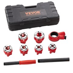 VEVOR Ratchet Pipe Threader Pipe Threading Tool 1/4&Prime; NPT &ndash; 1-1/4&Prime; NPT 6PCS Dies