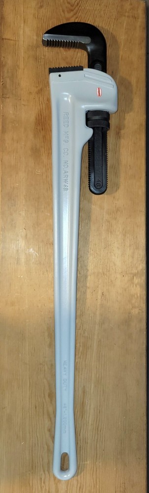 Reed Mfg &ndash; 02102 &ndash; ARW48 &ndash; 48&Prime; Heavy-Duty Aluminum Straight Handle Pipe Wrench