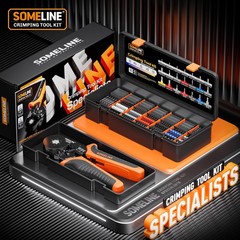 SOMELINE Ferrule Hexagonal Crimping Tool 0,25&ndash; 6mm&sup2;, Black, Silver, Orange
