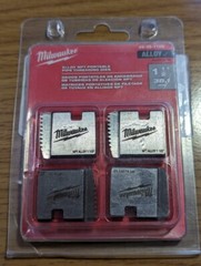 Milwaukee Model №: 48-36-1105. 1-1/2 in. (1.5&Prime;) ALLOY NPT Pipe Threading Dies