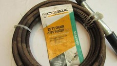 Cobra Products Drain Auger Tote 3/8&Prime; X 25 Heavy Made 5.5 Pounds Free Ship