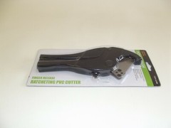 Pittsburgh PVC Cutter 1 5/8&Prime; Ratcheting Finger Release Aluminum Frame Stainless