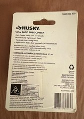 Husky 80-545-111 1/2 in. Automatic Copper Tube Cutter(s)