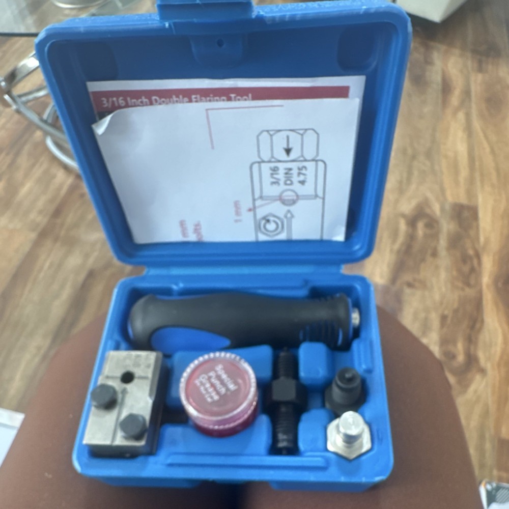 3/16 Inch Double Flaring Tool Kit with Case
