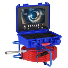 30M Sewer Pipe Inspection Camera 512HZ Self-leveling Meter Counter 9&Prime; DVR