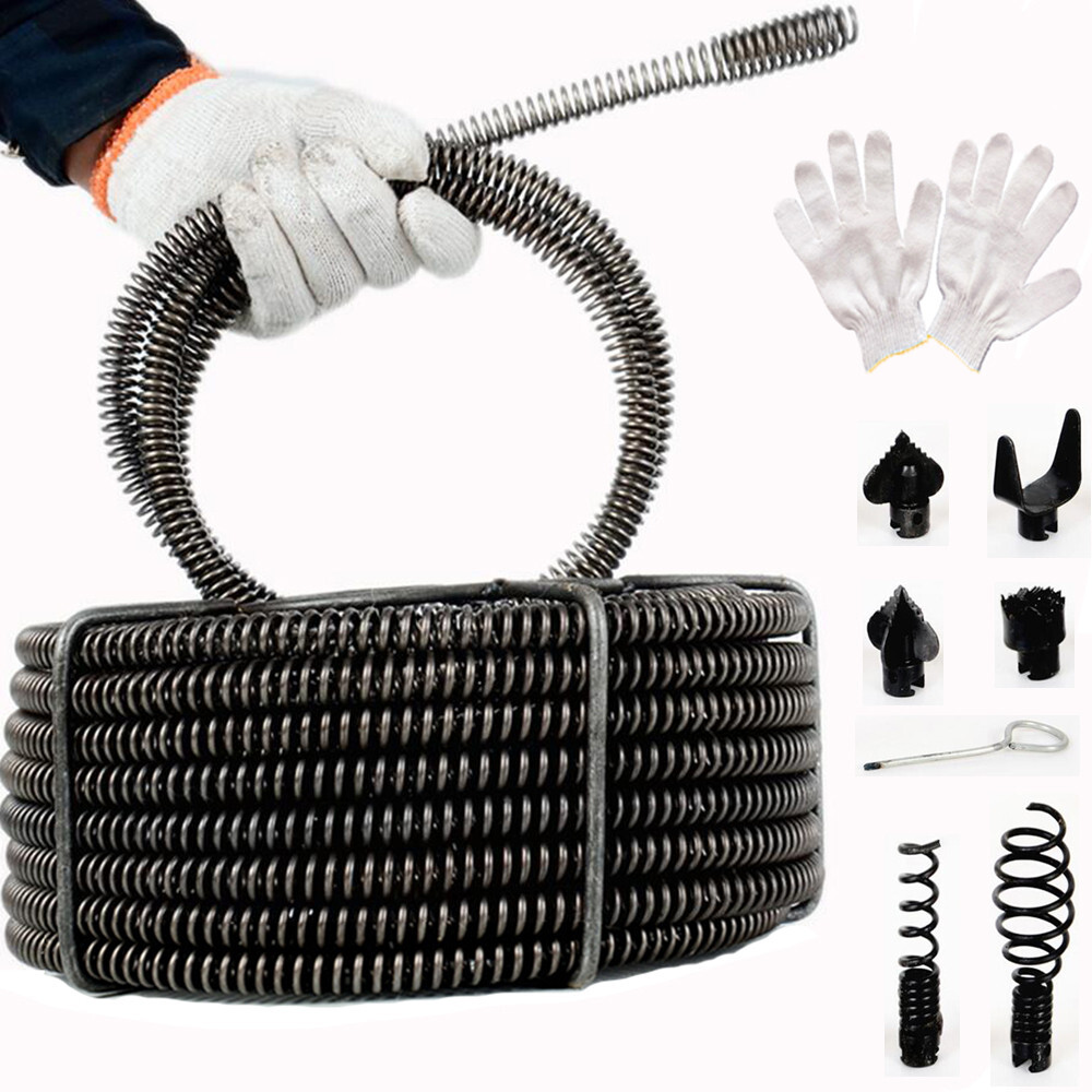 45&prime; x 5/8&Prime; Sectional Pipe Drain Cleaning Cable Snake Model S75 fits RIDGID &reg; C8