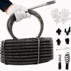 45&prime; x 5/8&Prime; Sectional Pipe Drain Cleaning Cable Snake Model S75 fits RIDGID &reg; C8