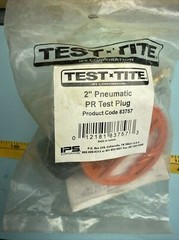 TEST-TITE 83757 &ndash; 2&rdquo; Pneumatic Pressure Relief &ldquo;bottle&rdquo; Test Plug, 40 psi, 83765