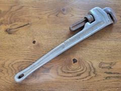 Ridgid Tool 824 24&Prime; Aluminum Pipe Wrench Heavy Duty Ridge Tool Co. Ohio USA