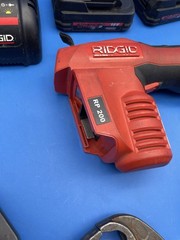 Rigid Cordless Propress Rp 200 With 6 Piece Jaw Kit With Batteries Charger