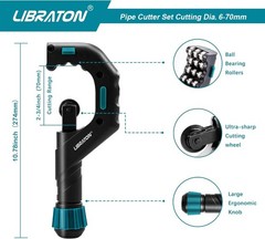 Aluminum Alloy Copper Tube Cutter 1/4&Prime; to 2-3/4&Prime;, Smooth Operation Design