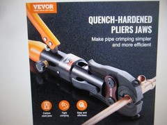 VEVOR Copper Pipe Crimping Tool, Hydraulic Driven Press Tool 1/2 in &ndash; 1 in Jaws