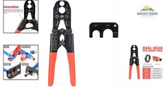 1/2 & 3/4 Inch PEX Crimp Tool for Brass and Poly Fittings, Reliable & Durable