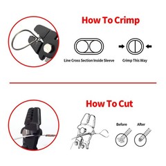 1/16 Inch Wire Rope Crimping Tool Up To 2.2mm Fishing 0.1 mm to 2.2 mm, Red