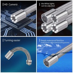 Industrial Pipe Inspection Camera Endoscope Aluminum Box 8500MHA Battery (40M)