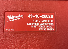 New! Milwaukee 1/4-1-1/8inch RLS ACR Press Jaw Kit M18 FORCE LOGIC 49-16-2662R