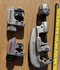 Ridgid 32975 103 Midget Tubing Cutter Lot Assorted Sizes
