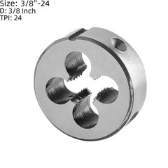 3/8&Prime;-24 UNF Tap and Die Set, 3/8 x 24 UNF Machine Thread Tap and Round Die Ri&hellip;