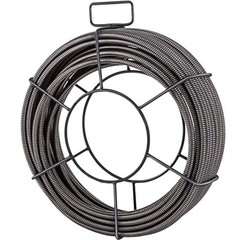 VEVOR Drain Cable Sewer Cable 75Ft 1/2In Drain Cleaning Cable Auger Snake Pipe