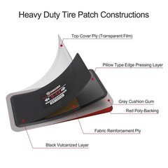 Heavy Duty Tire Repair Patches &ndash; 10 Large Radial Tire Patches for Vehicles