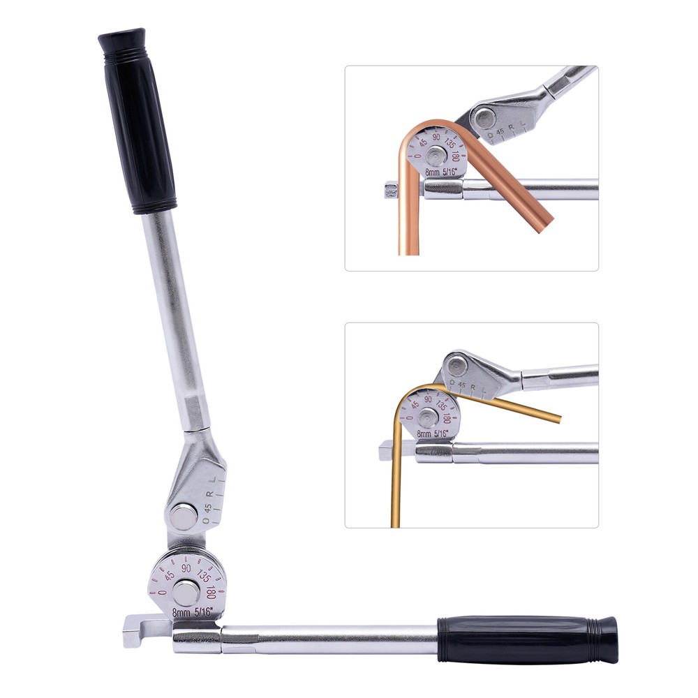 8mm 5/16 in Manual Bench Bending Machine Tube Bender Pipe Bender 0~180&deg;