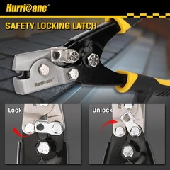 HURRICANE Snap Lock Punch Tool &ndash; 3/8 Inch Gutter End Cap Crimper for Sheet Metal