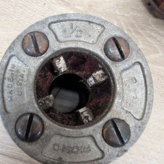 Lot of 3 Ridgid Die Heads For 111-R Pipe Threader 1/2&Prime;, 3/4&Prime; & 1&Prime; USA Made